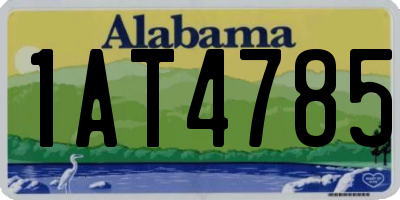 AL license plate 1AT4785