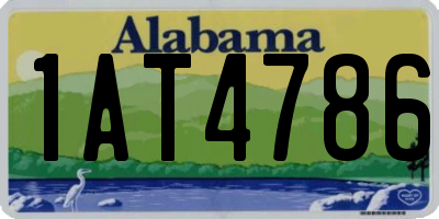 AL license plate 1AT4786