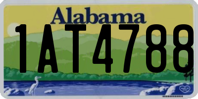 AL license plate 1AT4788