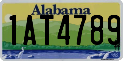 AL license plate 1AT4789