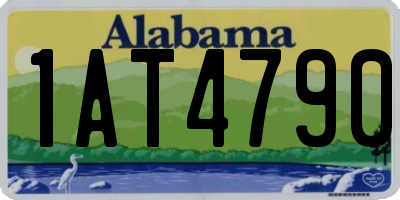 AL license plate 1AT4790