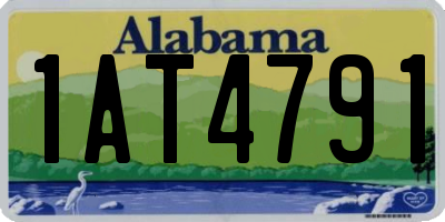 AL license plate 1AT4791