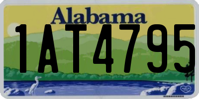 AL license plate 1AT4795