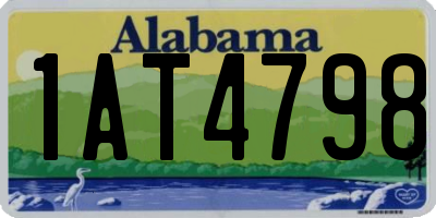 AL license plate 1AT4798
