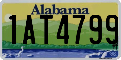 AL license plate 1AT4799