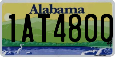 AL license plate 1AT4800
