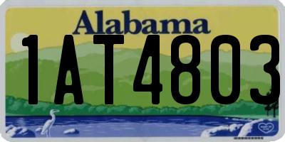AL license plate 1AT4803