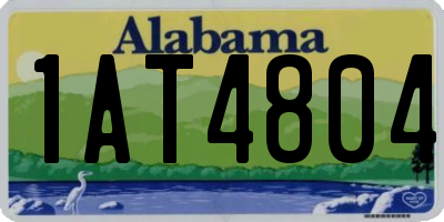 AL license plate 1AT4804