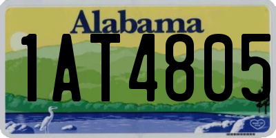 AL license plate 1AT4805