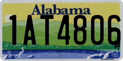 AL license plate 1AT4806