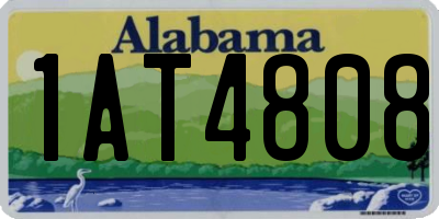 AL license plate 1AT4808