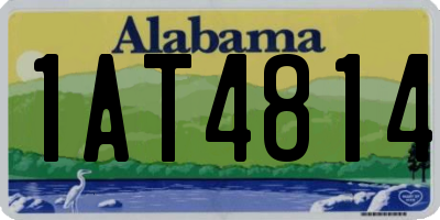 AL license plate 1AT4814