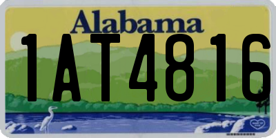 AL license plate 1AT4816