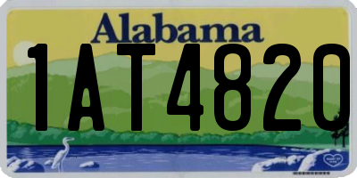 AL license plate 1AT4820