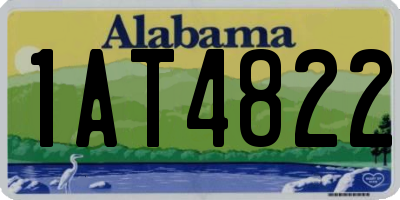 AL license plate 1AT4822