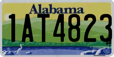 AL license plate 1AT4823