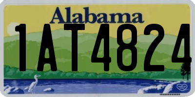 AL license plate 1AT4824