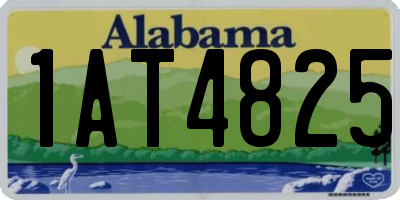 AL license plate 1AT4825