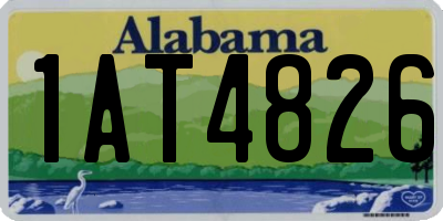 AL license plate 1AT4826