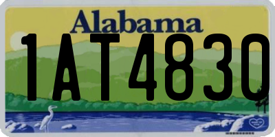 AL license plate 1AT4830