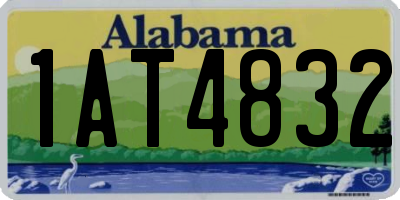 AL license plate 1AT4832