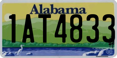 AL license plate 1AT4833