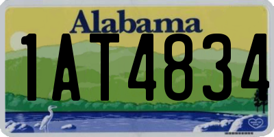 AL license plate 1AT4834