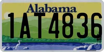 AL license plate 1AT4836