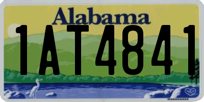 AL license plate 1AT4841