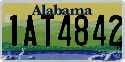 AL license plate 1AT4842