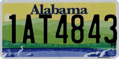 AL license plate 1AT4843