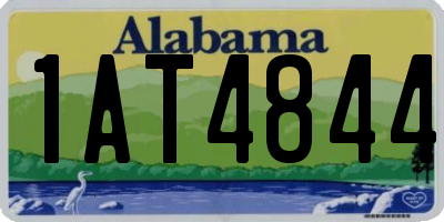 AL license plate 1AT4844