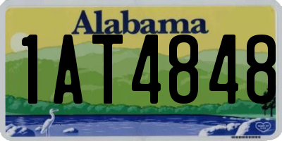 AL license plate 1AT4848