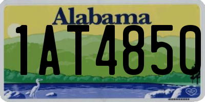 AL license plate 1AT4850