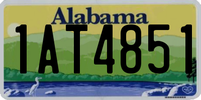 AL license plate 1AT4851
