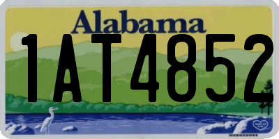 AL license plate 1AT4852