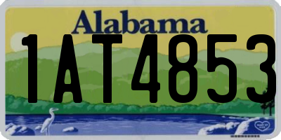 AL license plate 1AT4853