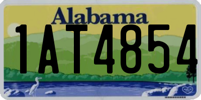 AL license plate 1AT4854