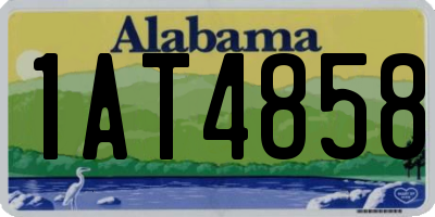 AL license plate 1AT4858