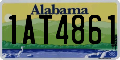AL license plate 1AT4861