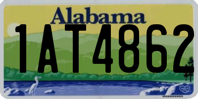 AL license plate 1AT4862