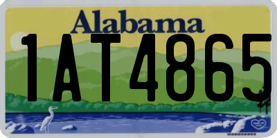 AL license plate 1AT4865