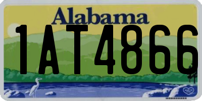 AL license plate 1AT4866