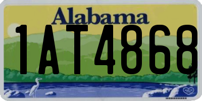 AL license plate 1AT4868