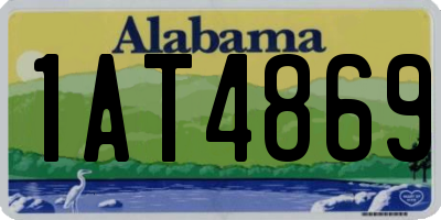 AL license plate 1AT4869