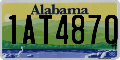 AL license plate 1AT4870