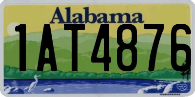 AL license plate 1AT4876