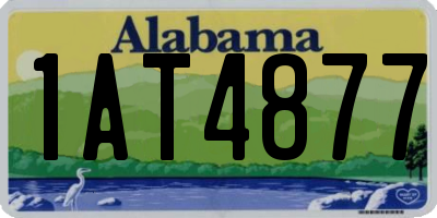 AL license plate 1AT4877