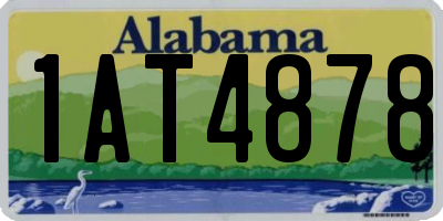 AL license plate 1AT4878