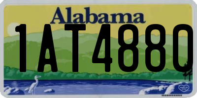 AL license plate 1AT4880